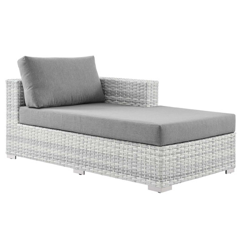 Convene Outdoor Patio Right Chaise EEI-4304-LGR-GRY