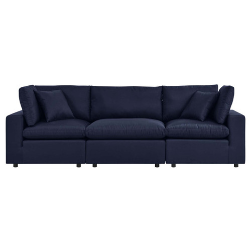 Commix Overstuffed Outdoor Patio Sofa EEI-5578-NAV