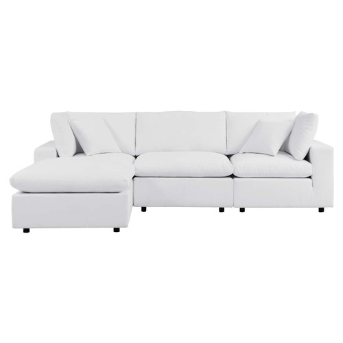 Commix 4-Piece Sunbrella® Outdoor Patio Sectional Sofa EEI-5581-WHI