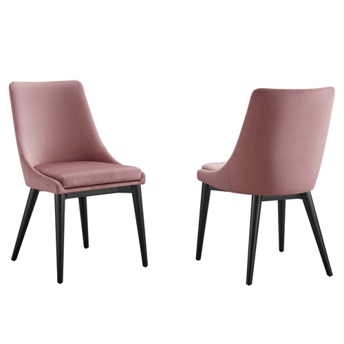 Viscount Accent Performance Velvet Dining Chairs - Set of 2 EEI-5816-DUS