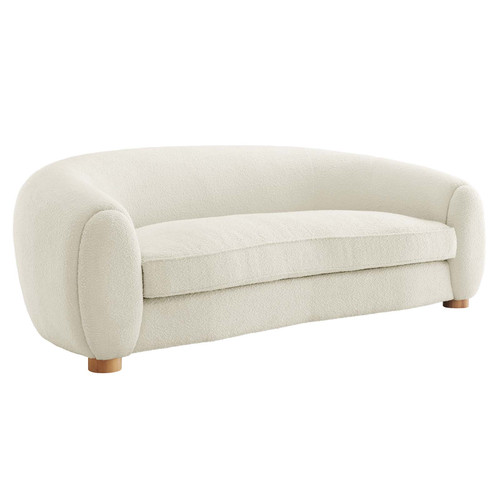Abundant Boucle Upholstered Fabric Sofa EEI-6024-IVO