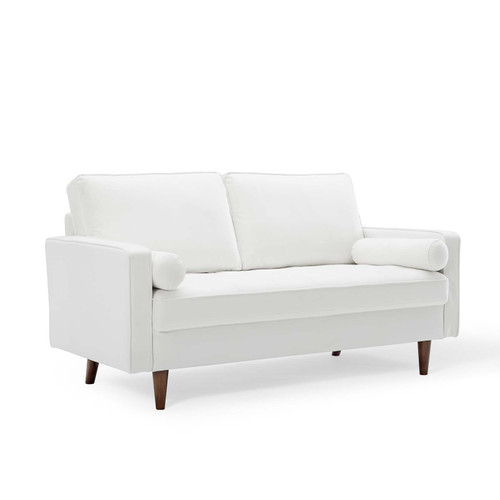 Valour Performance Velvet Loveseat EEI-4004-WHI