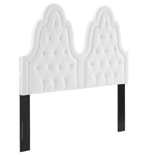 Augustine Tufted Performance Velvet Twin Headboard MOD-6413-WHI