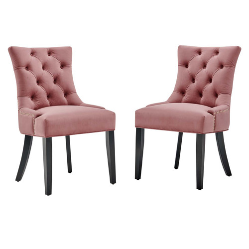 Regent Tufted Performance Velvet Dining Side Chairs - Set of 2 EEI-3780-DUS