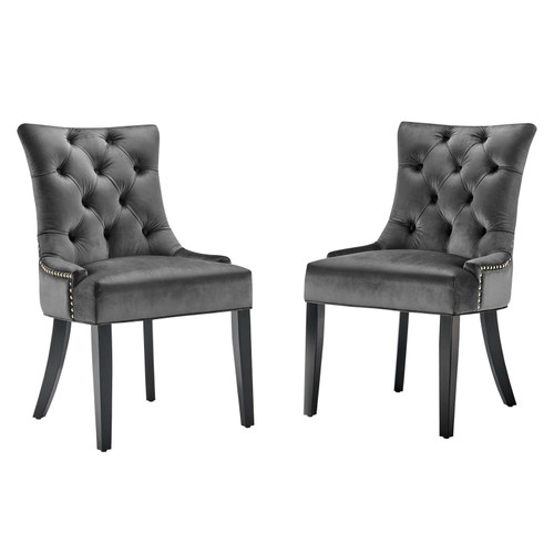 Regent Tufted Performance Velvet Dining Side Chairs - Set of 2 EEI-3780-CHA