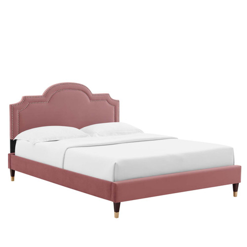 Aviana Performance Velvet Twin Bed MOD-6794-DUS