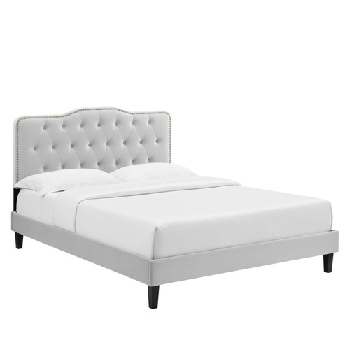 Amber Full Platform Bed MOD-6783-LGR