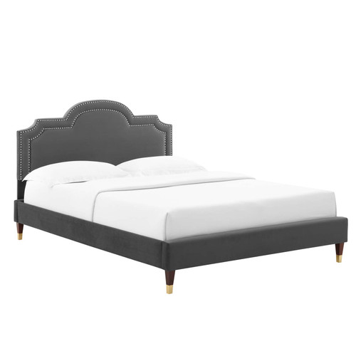 Aviana Performance Velvet Queen Bed MOD-6824-CHA