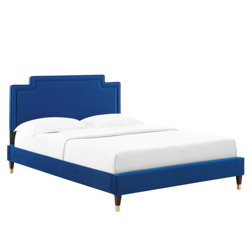 Liva Performance Velvet Full Bed MOD-6811-NAV