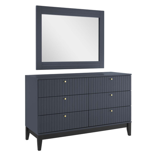 Dakota Dresser and Mirror MOD-6960-BLU