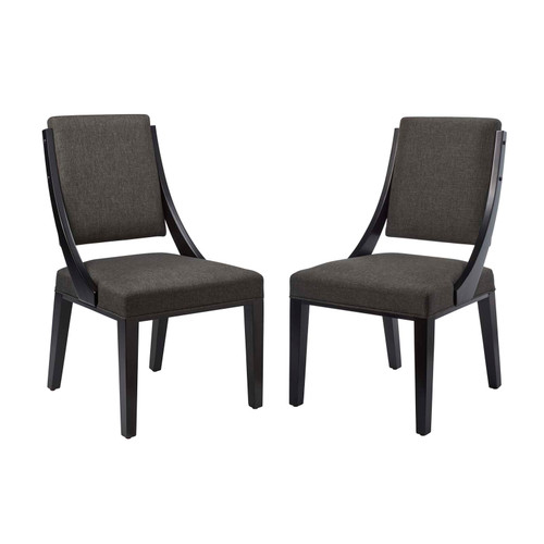 Cambridge Upholstered Fabric Dining Chairs - Set of 2 EEI-4553-GRY