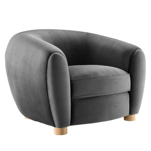 Abundant Performance Velvet Armchair EEI-4971-CHA