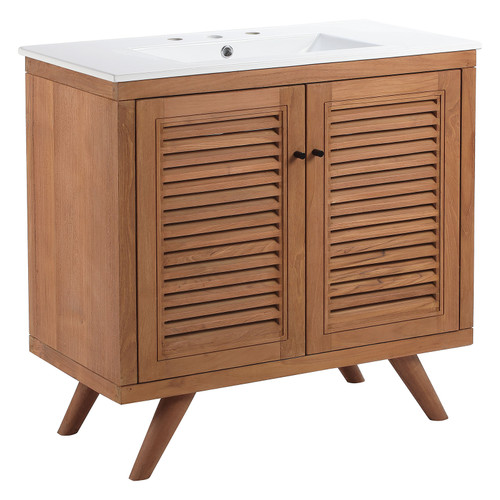 Birdie 36" Bathroom Vanity EEI-5113-NAT-WHI