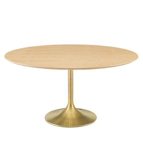 Lippa 60" Wood Dining Table EEI-5233-GLD-NAT