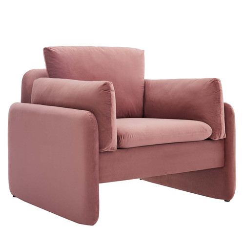 Indicate Performance Velvet Armchair EEI-5152-DUS