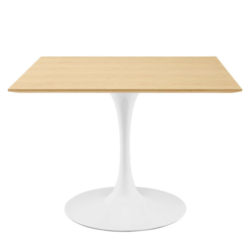 Lippa 40" Square Dining Table EEI-5178-WHI-NAT