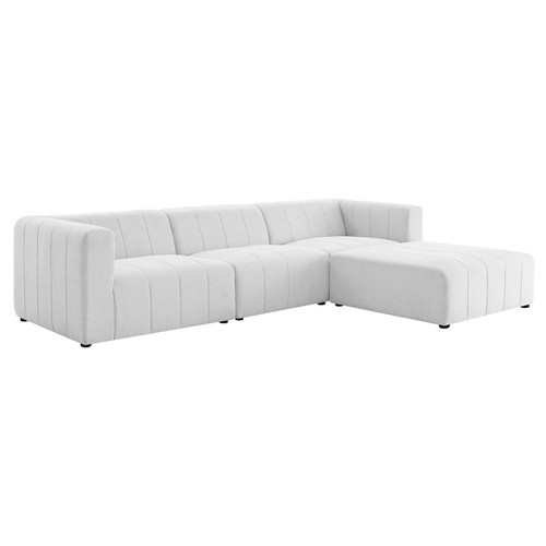 Bartlett Upholstered Fabric 4-Piece Sectional Sofa EEI-4516-IVO