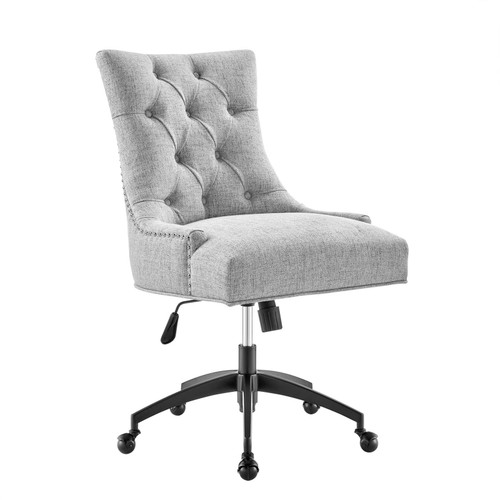 Regent Tufted Fabric Office Chair EEI-4572-BLK-LGR