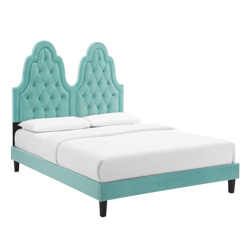 Alexandria Tufted Performance Velvet Twin Platform Bed MOD-6933-MIN