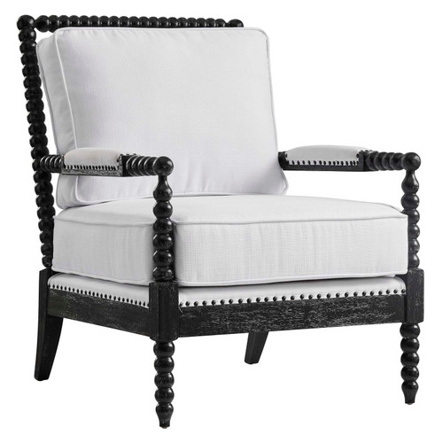 Revel Upholstered Fabric Armchair EEI-5453-BLK-WHI