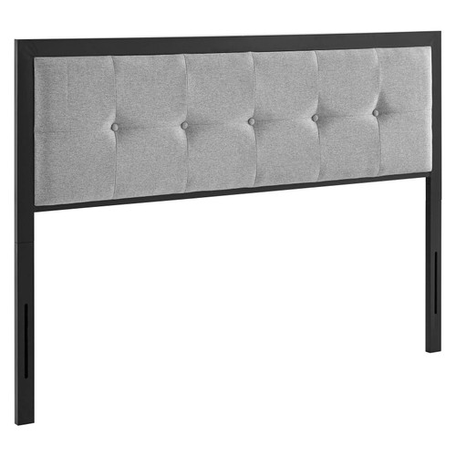 Teagan Tufted Queen Headboard MOD-6176-BLK-LGR