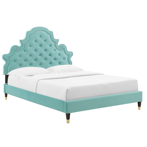 Gwyneth Tufted Performance Velvet Twin Platform Bed MOD-6755-MIN