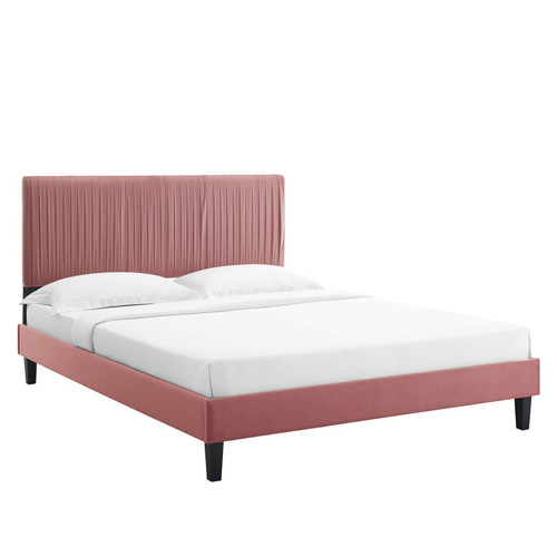 Peyton Performance Velvet Full Platform Bed MOD-6870-DUS