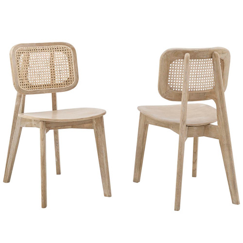 Habitat Wood Dining Side Chair Set of 2 EEI-6077-GRY