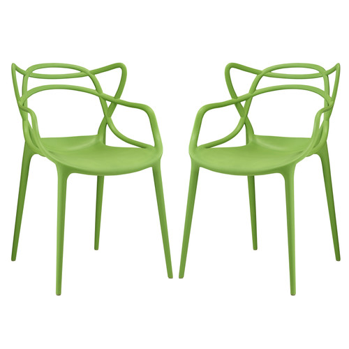 Entangled Dining Set Set of 2 EEI-2347-GRN-SET