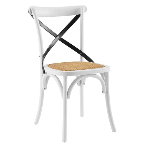 Gear Dining Side Chair EEI-1541-WHI-BLK