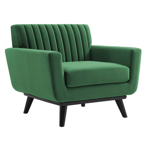 Engage Channel Tufted Performance Velvet Armchair EEI-5457-EME