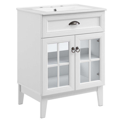 Isle 24" Bathroom Vanity Cabinet EEI-5424-WHI-WHI