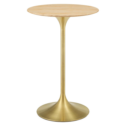 Lippa 28" Wood Bar Table EEI-5530-GLD-NAT