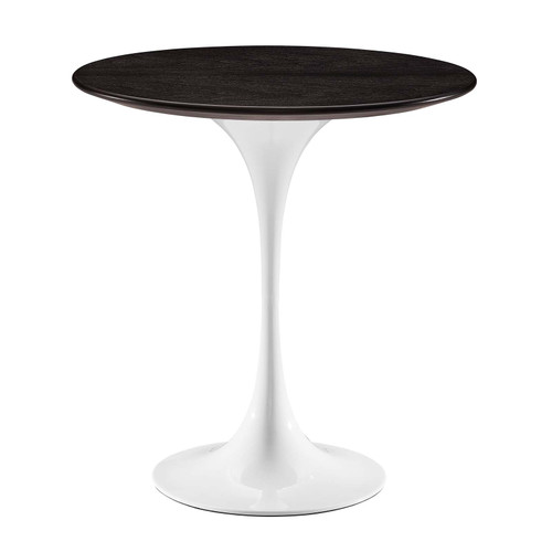 Lippa 20" Round Side Table EEI-5679-WHI-WAL