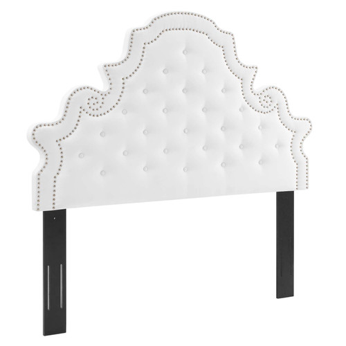 Diana Tufted Performance Velvet Twin Headboard MOD-6416-WHI