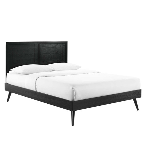 Marlee Twin Wood Platform Bed With Splayed Legs MOD-6630-BLK