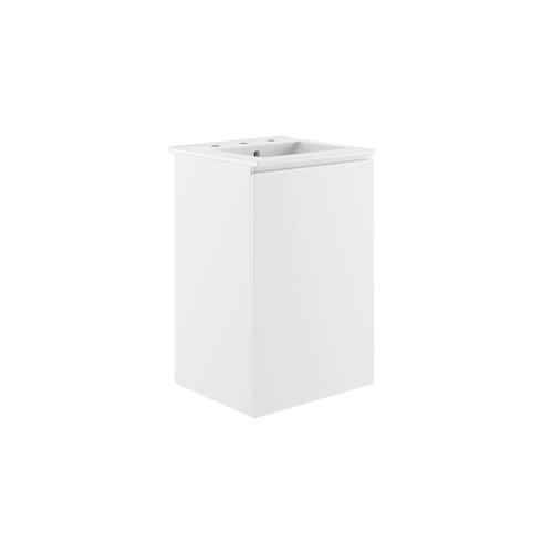 Bryn 18" Wall-Mount Bathroom Vanity EEI-5776-WHI-WHI