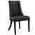 Noblesse Dining Vinyl Side Chair Black EEI-1039-BLK