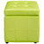 Volt Storage Upholstered Vinyl Ottoman Light Green EEI-1044-LGN