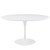 Lippa 54" Round Wood Top Dining Table White EEI-1119-WHI
