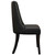 Noblesse Dining Chair Vinyl Set of 2 Black EEI-1298-BLK