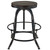 Collect Bar Stool Set of 2 Black EEI-1603-BLK-SET