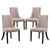 Reverie Dining Side Chair Set of 4 Beige EEI-1677-BEI