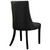 Noblesse Dining Chair Vinyl Set of 4 Black EEI-1678-BLK