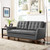 Beguile Upholstered Fabric Loveseat Gray EEI-1799-DOR