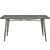 Alacrity Rectangle Metal Dining Table Gunmetal EEI-2033-GME