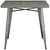 Alacrity Square Metal Dining Table Gunmetal EEI-2035-GME