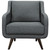 Verve Upholstered Fabric Armchair Gray EEI-2128-GRY