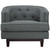 Coast Upholstered Fabric Armchair Gray EEI-2130-GRY
