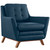 Beguile 3 Piece Upholstered Fabric Living Room Set Azure EEI-2184-AZU-SET